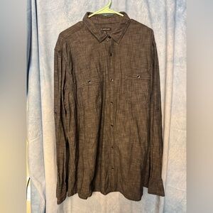 INC International Concepts Gray Button-Up Shirt